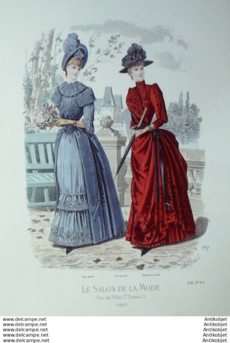 Gravure Mode Salon 1887 #  887 (Old Fashion plate)