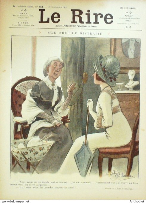 Le Rire 1911-09-23 # 451 Journal humoristique Ed.Originale Valmy 21 septembre