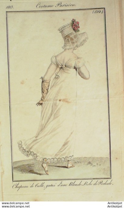 Costume Parisien 1813 # 1312 Robe perkale