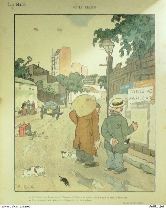 Le Rire Rouge 1918-07-13 # 191 Journal humoristique Ed.Originale La Caverne
