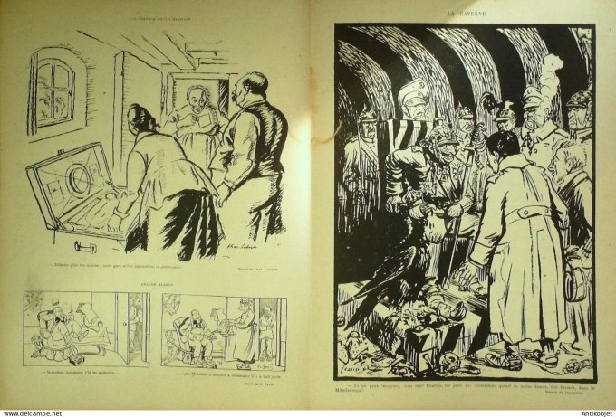 Le Rire Rouge 1918-07-13 # 191 Journal humoristique Ed.Originale La Caverne