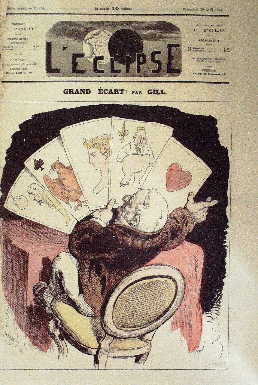 L'ECLIPSE-1873/234-GRAND ECART-André GILL