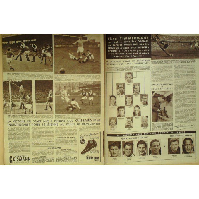 Miroir Sprint 1950 #  234 4 Déc Matteoli/Nizerhy Stock/Robinson/Famechon/Saddler/Ama