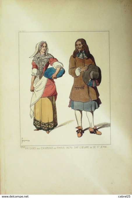 Portrait Paysan banlieue parisienne en 1676