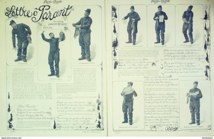 Paris qui chante 1903 #10 Polin Sulbac De Pervenche Strit Baby-Quadrille