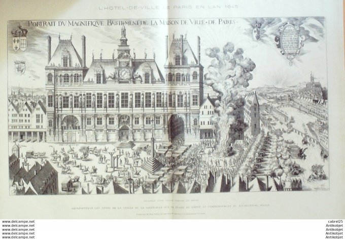 Le Monde illustré 1872 n°794 Juvisy (94) Vendome (41) Peronne (80) St Come (37) Prieuré