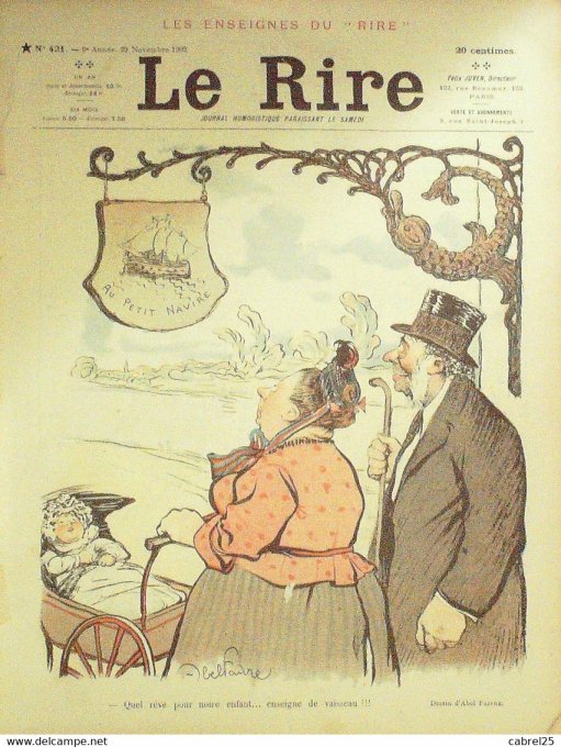 Le Rire 1902 n°421 Guydo Jeanniot Métivet Caran Faivre Grandjouan