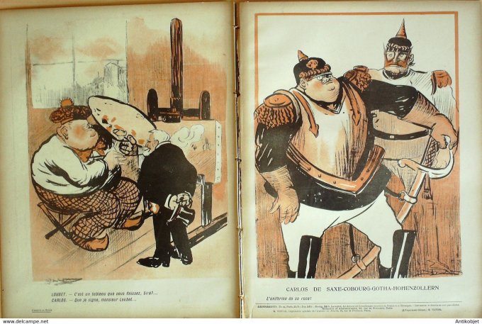 L'Assiette au beurre 1905 # 243 Carlos à Paris Camara