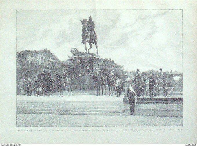 Le Monde illustré 1893 n°1902 Metz (57) Empereur Guillaume Dunkerque (59)