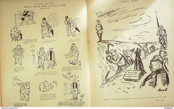 Le Rire 1924-02- 2 # 261 Journal humoristique Ed.Originale Labour Party