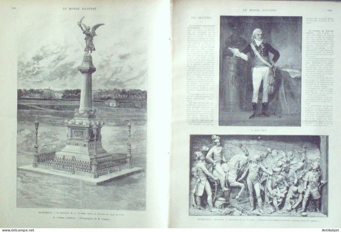 Le Monde illustré 1893 n°1902 Metz (57) Empereur Guillaume Dunkerque (59)