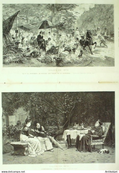 Le Monde illustré 1874 n°893 Italie Florence Paris 12 rue Citeaux incendie