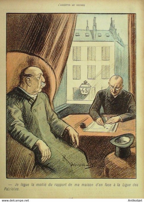L'Assiette au beurre 1901 #  33 L'héritage Heidbrinck