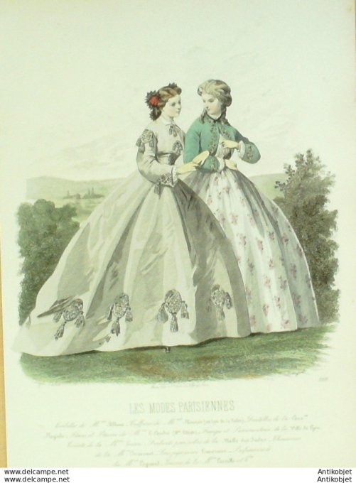 Gravure La mode illustrée 1880 n° 5 (Maison MASSIEU)