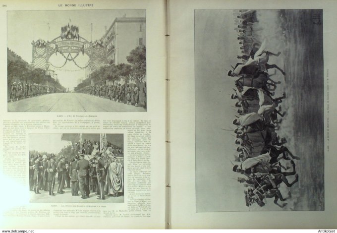 Le Monde illustré 1903 n°2404 Alger Oran Marseille (13) Tunisie Monastir Chine Princes Tching & Youn