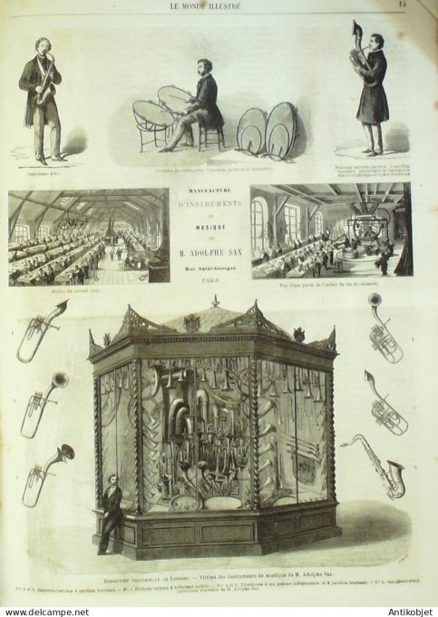 Le Monde illustré 1863 n°299 Cirque éternel Grèce Athènes Espagne prince Adalbert Mexique Jalapa
