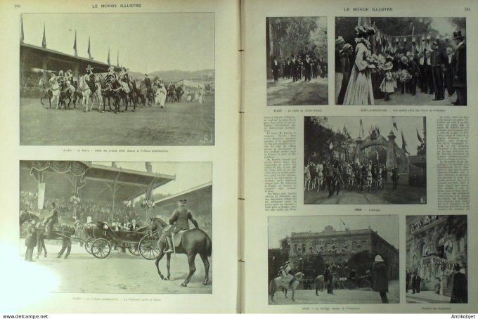 Le Monde illustré 1903 n°2404 Alger Oran Marseille (13) Tunisie Monastir Chine Princes Tching & Youn
