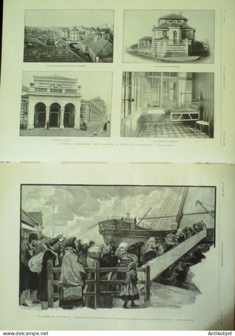 L'illustration 1901 n°3020 Chine Pao-Ting-Fou Changhaï-Kouan Allemagne Bremerhafen Turquie Constanti