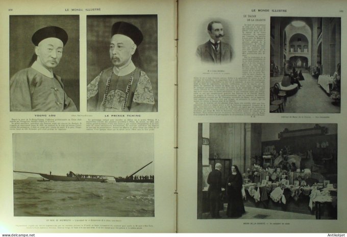 Le Monde illustré 1903 n°2404 Alger Oran Marseille (13) Tunisie Monastir Chine Princes Tching & Youn