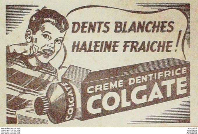 Buvard Colgate Dentifrice