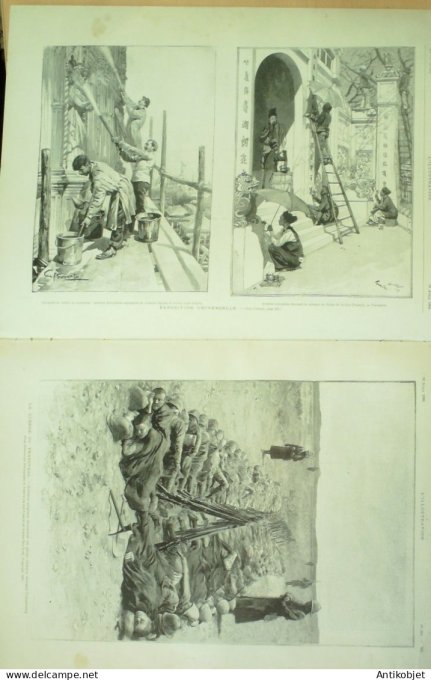 L'illustration 1900 n°2983 Afrique-Sud Transvaal Ladysmith A.Falguière Roma Année Sainte pélerinage