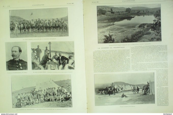 L'illustration 1900 n°2983 Afrique-Sud Transvaal Ladysmith A.Falguière Roma Année Sainte pélerinage