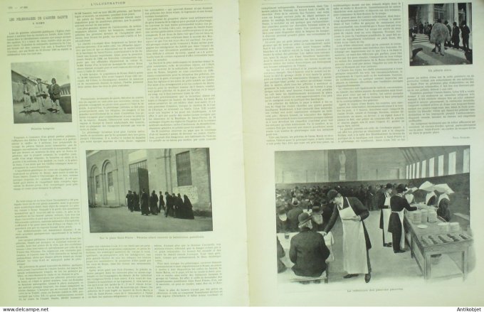 L'illustration 1900 n°2983 Afrique-Sud Transvaal Ladysmith A.Falguière Roma Année Sainte pélerinage