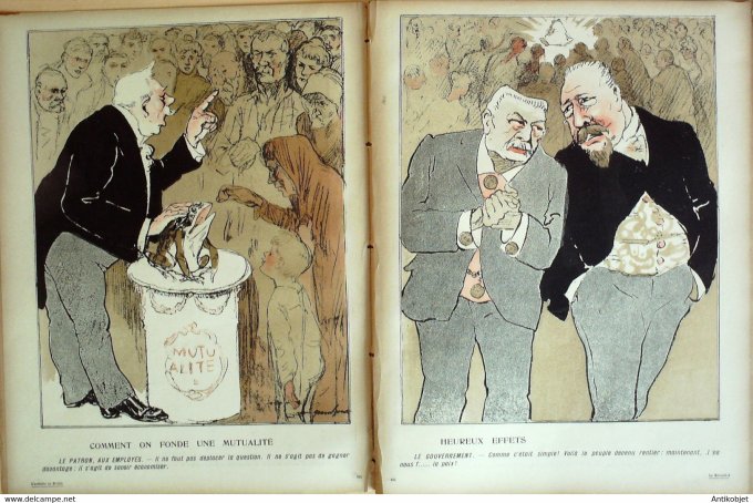L'Assiette au beurre 1905 # 240 La Mutualité Grandjouan Delannoy