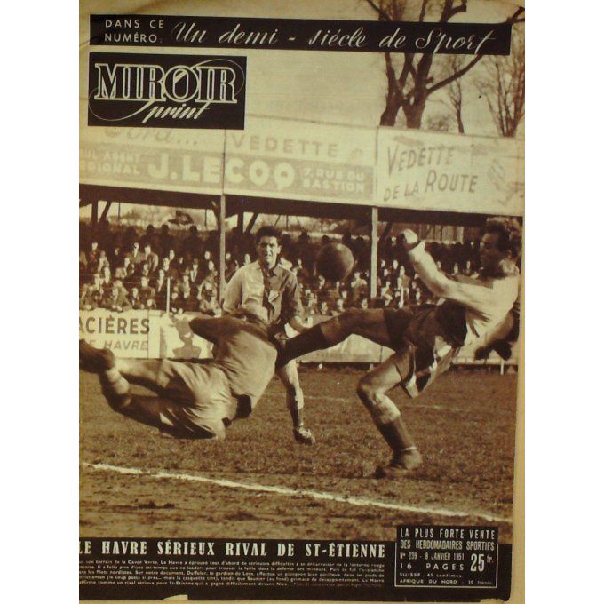 Miroir Sprint 1951 #  239 8 Jan Lognay Louis Baour Perrot Samuelson Ulrich Joe Louis