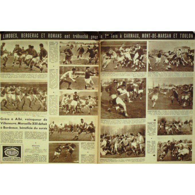 Miroir Sprint 1951 #  239 8 Jan Lognay Louis Baour Perrot Samuelson Ulrich Joe Louis
