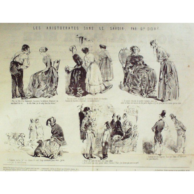 Le Journal pour RIRE 1848 n° 23 JEUX de MOTS JANET ARISTOCRATES DORE VARIETES SOCIA