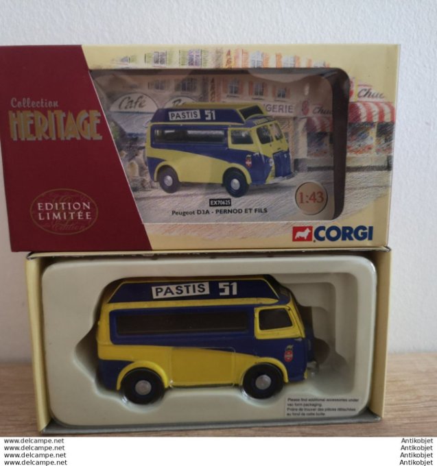 Peugeot D3A Pernod & Fils Pastis 51 Coffret Corgi 1:43