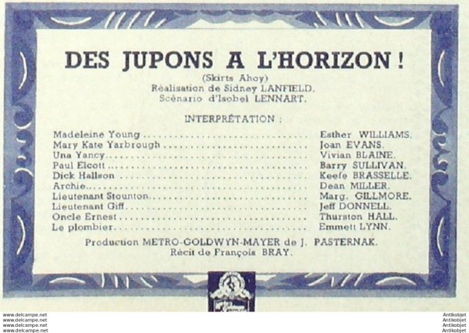 Des jupons à l'horizon Esther Williams John Evans Jeff Donnell