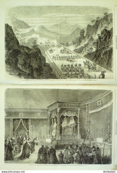 Le Monde illustré 1863 n°300 Mexique Véra-Cruz Puente-Nacional Fredericksburg Etats-Unis