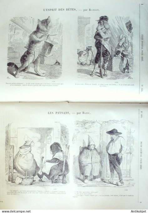 Petit journal pour Rire 1860 # 348 Scenes de moeurs Octave Rossignon