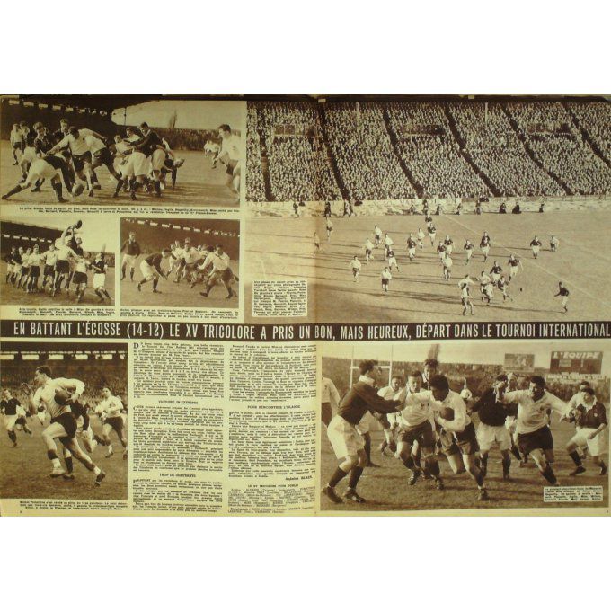 Miroir Sprint 1951 #  240 15 Jan Famechon/Ezzard/Oma/Medina France/Ecosse Remetter