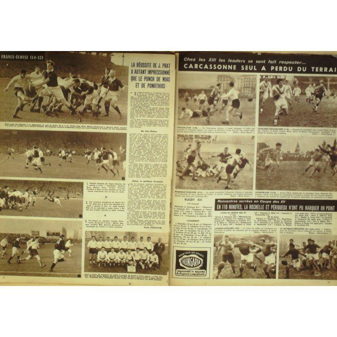 Miroir Sprint 1951 #  240 15 Jan Famechon/Ezzard/Oma/Medina France/Ecosse Remetter