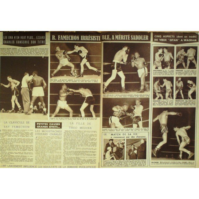 Miroir Sprint 1951 #  240 15 Jan Famechon/Ezzard/Oma/Medina France/Ecosse Remetter