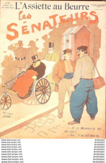 L'Assiette au beurre 1908 # 406 Les Senateurs Poncet Paul