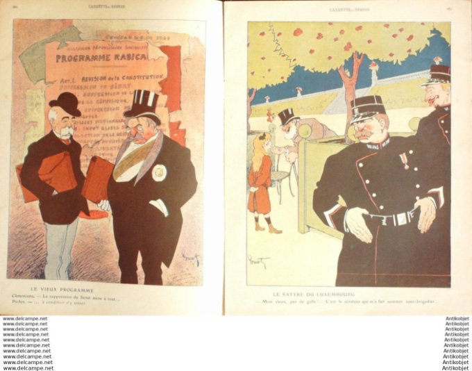 L'Assiette au beurre 1908 # 406 Les Senateurs Poncet Paul