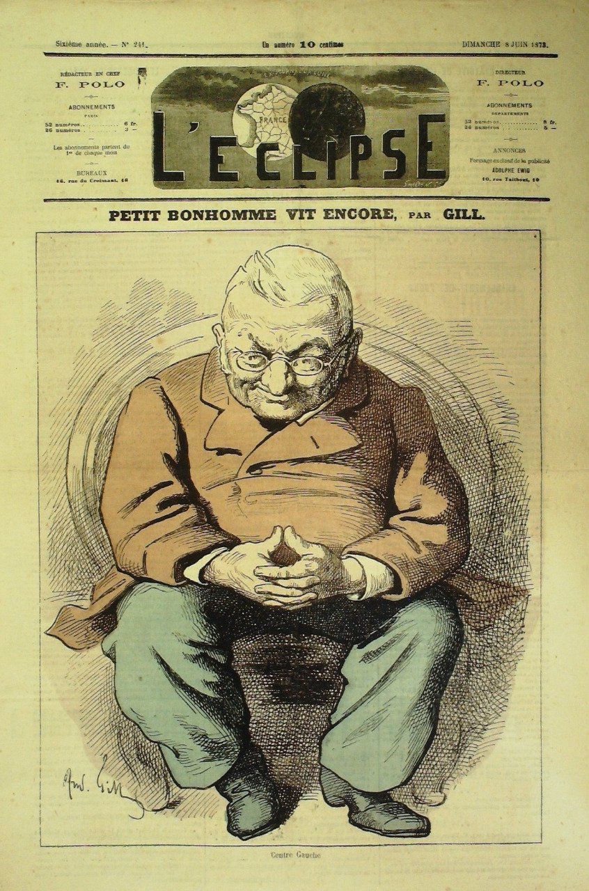 L'Eclipse 1873 n°241 PETIT BONHOMME VIT ENCORE André GILL