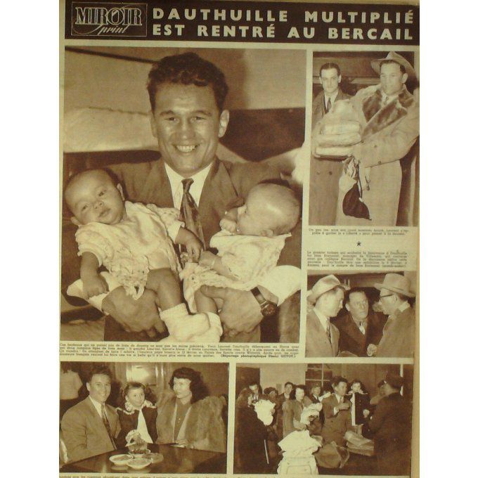 Miroir Sprint 1951 #  242 22 Jan Buche R Humez Snevers Dauthuill E France Belgique Patt