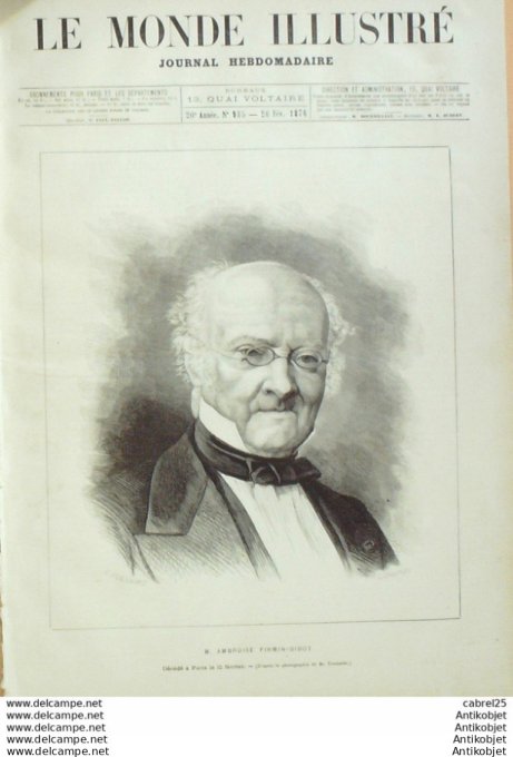 Le Monde illustré 1876 n° 985 Boulogne Sur Mer (62) Rouget De L'isle La Marseillaise Espagne Prise R