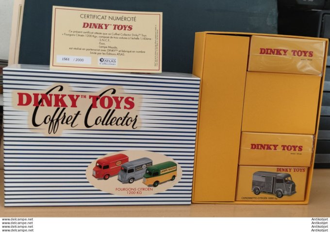 Dinky Toys Atlas Coffret Citroen 1200 kg (fourgons Esso-Lampe Mazda-Sncf) 1:43