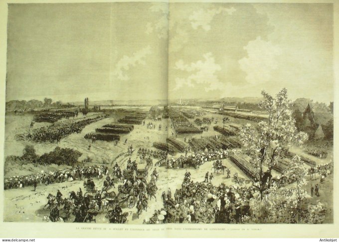 Le Monde illustré 1873 n°849 Versailles (78) Trocadéro fête Shah de Perse