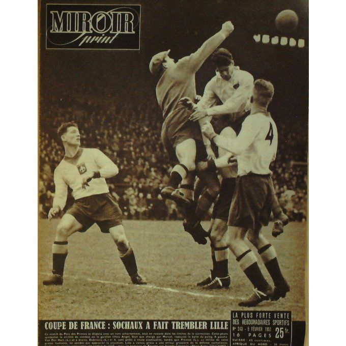 Miroir Sprint 1951 #  243 5 Fév Carrara Couttet Godeau Dehaye/Archambaut Sedan Stanle