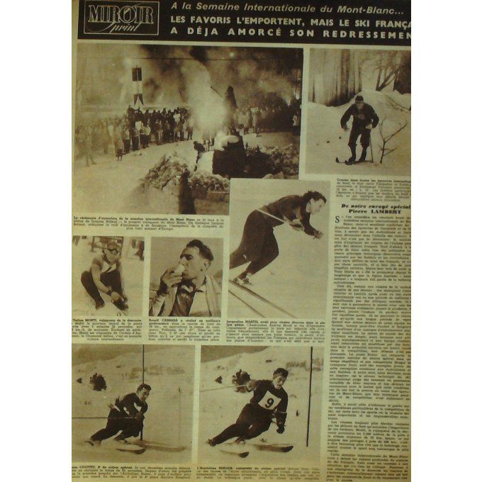 Miroir Sprint 1951 #  243 5 Fév Carrara Couttet Godeau Dehaye/Archambaut Sedan Stanle