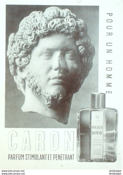 Publicite Cosmetique Caron Lavandes 1934