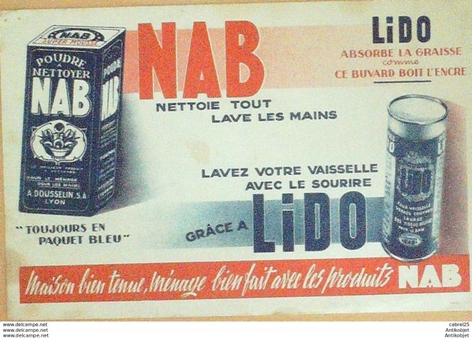 Buvard Nab Lido Nettoyants