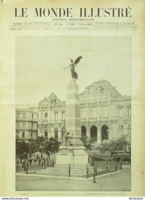 Le Monde illustré 1899 n°2180 Algérie Oran Sidi-Brahim Nouvelle-Orléans Dieppe (76)